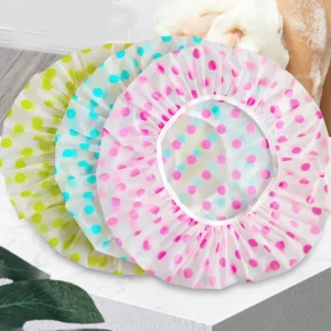 Hot Sale Waterproof Shower Cap Thicken Elastic Bath Hat Bathing Cap For Women Spa Bathing Accessory Hair Salon Bathroom Product