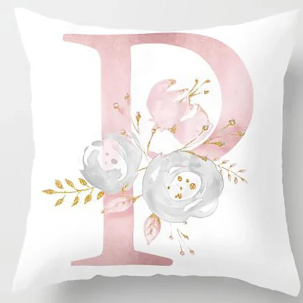 Pillow Cover Decorative Pink Letter Printed Cushion Covers 45*45 Pillowcase Sofa Cushions Polyester cuscini decor pillowcover
