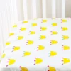 Nordic Style 100% Cotton Baby Bed Sheet Newborn Baby Single Comfortable Bedspread Kindergarten Cartoon Print Bedding Unisex