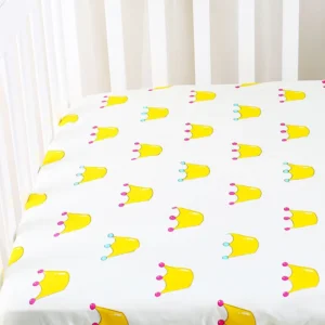 Nordic Style 100% Cotton Baby Bed Sheet Newborn Baby Single Comfortable Bedspread Kindergarten Cartoon Print Bedding Unisex