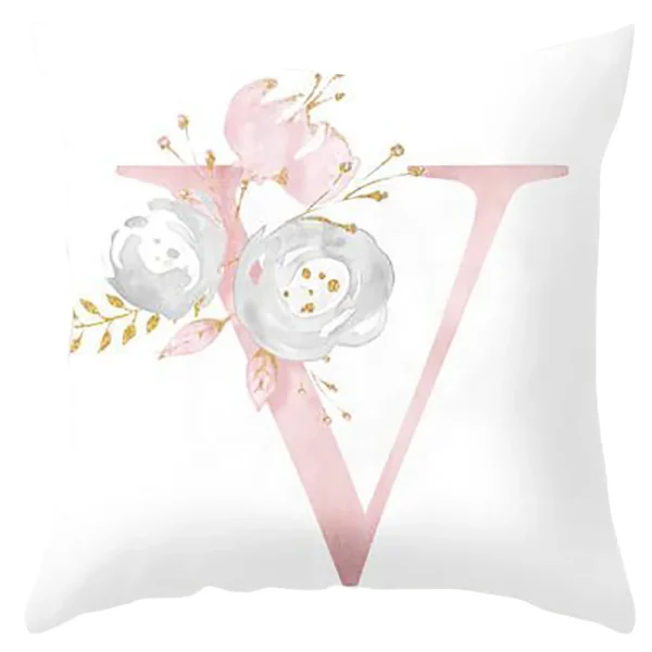 Pillow Cover Decorative Pink Letter Printed Cushion Covers 45*45 Pillowcase Sofa Cushions Polyester cuscini decor pillowcover