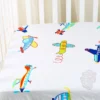 Nordic Style 100% Cotton Baby Bed Sheet Newborn Baby Single Comfortable Bedspread Kindergarten Cartoon Print Bedding Unisex
