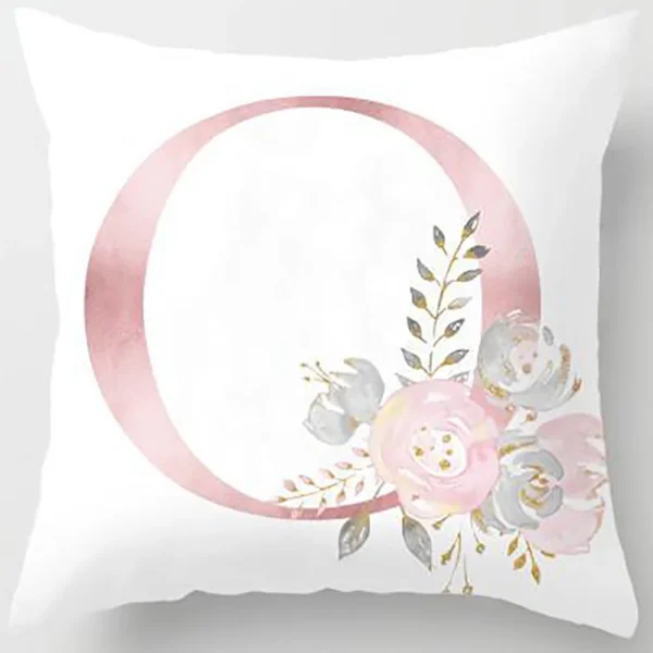 Pillow Cover Decorative Pink Letter Printed Cushion Covers 45*45 Pillowcase Sofa Cushions Polyester cuscini decor pillowcover