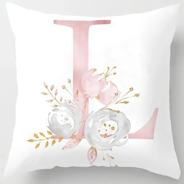 Pillow Cover Decorative Pink Letter Printed Cushion Covers 45*45 Pillowcase Sofa Cushions Polyester cuscini decor pillowcover