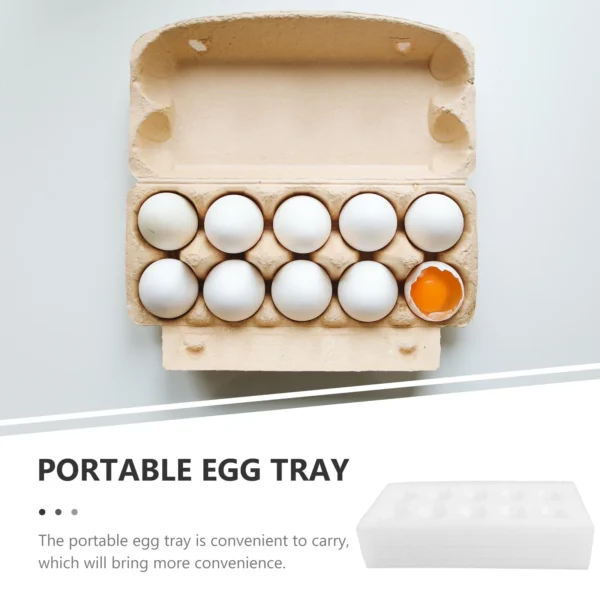 2 Sets Egg Protection Tray Foam Mattress Topper Eggs Pearl Cotton Protective Holder Baby Protector Carrying