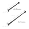 Telescopic Shower Curtain Rod Hotel Window Tension No Punching Easy to Install French Small Stainless Steel for Door