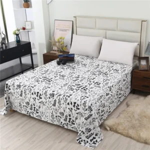 1Pc Thick Cotton Flat Sheet Printing High Quality Bed Sheet Various Sizes Can Be Customized