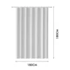 Shower Curtain with Snap-in PEVA Liner Set 71" x 71" Hotel Style with See Through Top Window Blue Fabric Curtain Waterproof Line