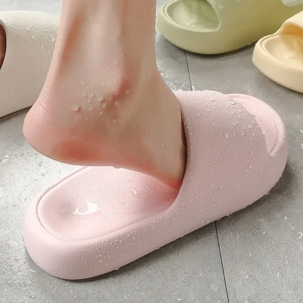 Sunmmer Women's Home Slippers Platform Non-slip Comfortable Bathroom Show Slippers Couple Outdoor Beach Flip Flop Women Men