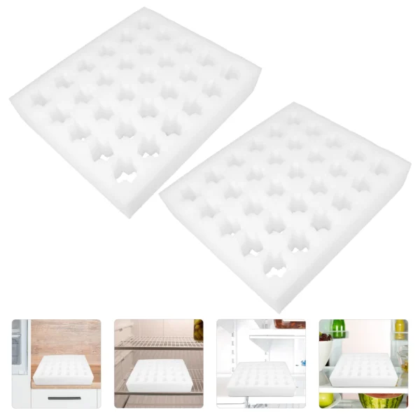 2 Sets Egg Protection Tray Foam Mattress Topper Eggs Pearl Cotton Protective Holder Baby Protector Carrying