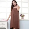 1pc Velvet Bow Knot Bath Towel Skirt Soft Absorbent Thickened Chest Wrapped Wearable Bath Skirts Fast Drying Beach Spa Bathrobes