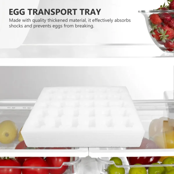 2 Sets Egg Protection Tray Foam Mattress Topper Eggs Pearl Cotton Protective Holder Baby Protector Carrying