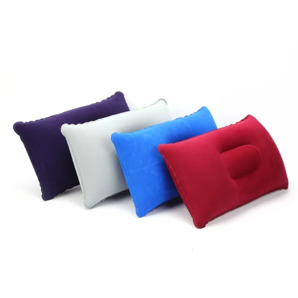Hiking Beach Car Plane Air Pillows Head Rest Camp Gears Travel Pillow Portable Ultralight Inflatable PVC Nylon Square Pillow New