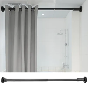 Telescopic Shower Curtain Rod Hotel Window Tension No Punching Easy to Install French Small Stainless Steel for Door